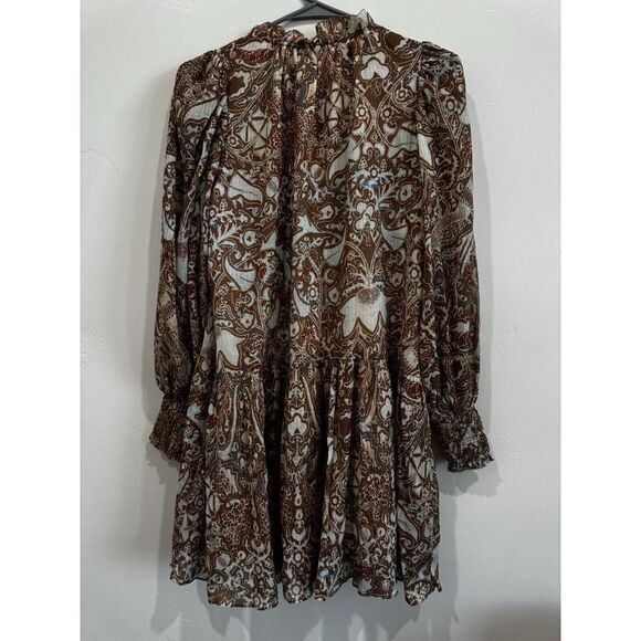 Ulla Johnson MAJA Long Sleeve Ruffled Bohemian Mini Dress Size 0 - Picture 4 of 14